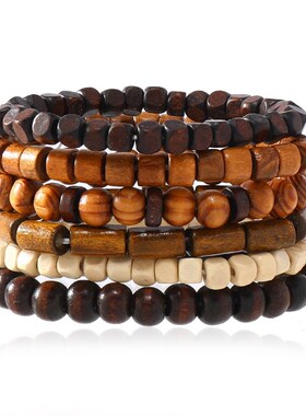 Wooden beads and coconut shell jewelry天然木珠椰壳首饰串珠