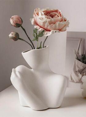 Ceramic Flower Vase Ornament Attachments Modern Tabletop