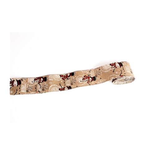 Christmas car snowman powder ribbon tree decoration 耶诞丝带 - 图3