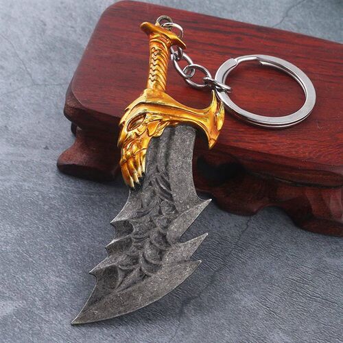 New God of War 4 Kratos Sword Keychain Pendant Keyring Jewel - 图0