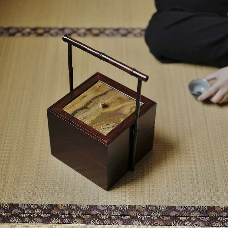 中式竹制 茶点盘食盒 手提篮糖果盒干果盒双层带盖首饰文玩收纳,淘宝优惠券,粉丝福利购,淘宝优惠卷