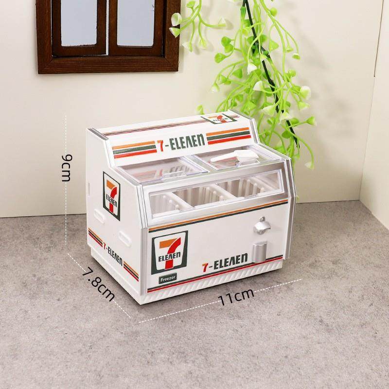 爆款711微缩卧式小冰柜冰箱贴可开灯迷你冰箱家饰软装搭配套装,淘宝优惠券,粉丝福利购,淘宝优惠卷