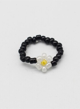 15 Style Korean Cute Colorful Bohemia Small Flower Ring Hand