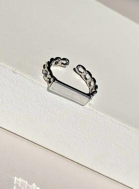 Chain ring female simple square piece opening adjustable ind