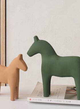 -Modern minimalist Morandi Sedara Trojan horse ornaments hom
