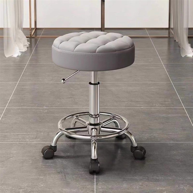 滑轮旋转升降大工凳圆凳转椅发廊专用耐用静音软包承重现代,淘宝优惠券,粉丝福利购,淘宝优惠卷