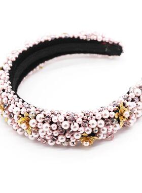 Granular+Crystal+Sponge+Hairband+fashion+net+red+hair+access