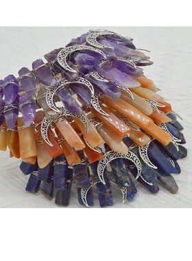 Natural Crystal Crown Queen Raw Crystal Hair Band Lapis Amet