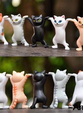 5pcs Set Funny Cat Pen Holder Toy Hold Everything Cat Earpho
