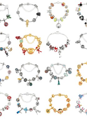 Charm Bracelet Lilo and Stitch Jewelry for Women Kids