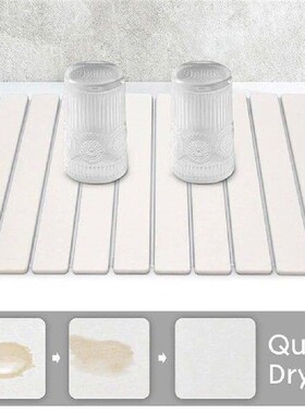 Super Absorbent Dish Drying Mat For Kitchen Countertop