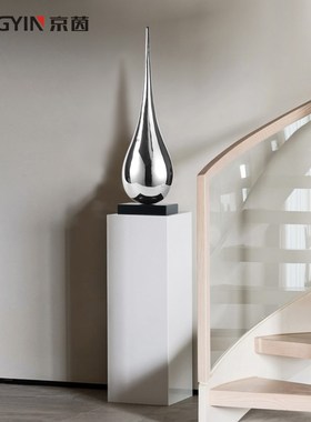 水滴雕塑摆件样板房现代家居客厅装饰品摆设商业空间抽象装置艺术