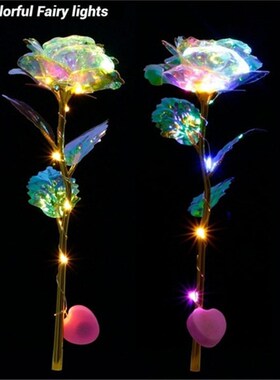 Simulation Rose Love Flowers With Light Wedding Decoration C