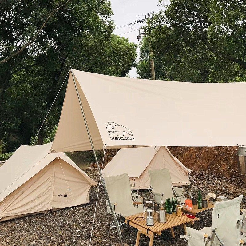 丹麦NORDISK大白熊 Kri Trp平/20平方形天幕棉布防水天幕,淘宝优惠券,粉丝福利购,淘宝优惠卷