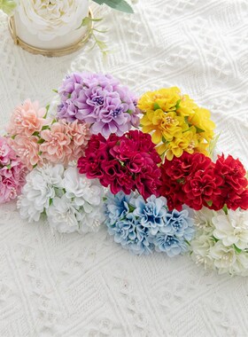 18PCS Artificial Flowers Bouquet Stamen Wedding Party Christ