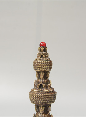 新品千佛舍利塔黄铜雕塑佛舍利子家居桌面摆件工艺品节日送礼礼品