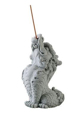 创意小麒麟线香插香托香器摆件卡通可爱泡泡龙鱼缸造景桌面装饰品