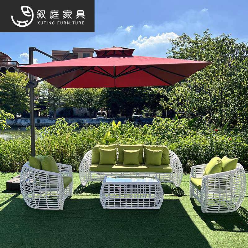 叙庭户外简约休闲藤编沙发室外花园庭院外摆家具防水防晒单人藤椅,淘宝优惠券,粉丝福利购,淘宝优惠卷