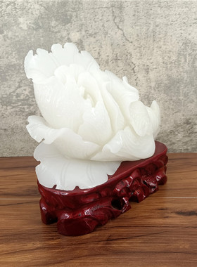 天然玉石白菜摆件整体雕刻客厅办公室摆放蔬菜装饰品乔迁开业送礼