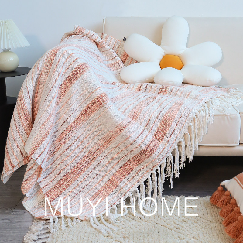 波西米亚床尾装饰毯沙发毯床旗搭巾盖毯休闲毯民宿床尾巾针织毯子,淘宝优惠券,粉丝福利购,淘宝优惠卷