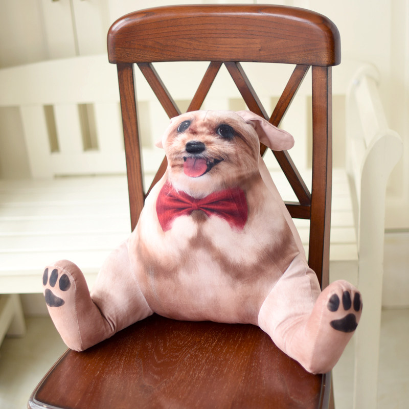 印花动物狗办公室沙发靠枕椅子靠背家居靠垫靠背垫护腰枕腰垫,淘宝优惠券,粉丝福利购,淘宝优惠卷