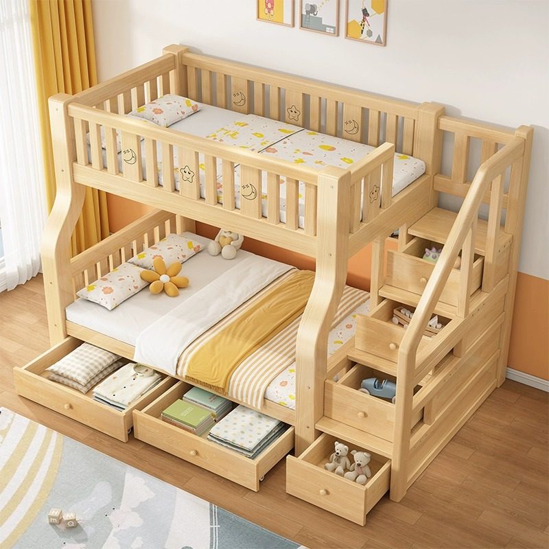 全实木上下床大人双层床子母床两层高低床小户型上下铺木床儿童床,淘宝优惠券,粉丝福利购,淘宝优惠卷