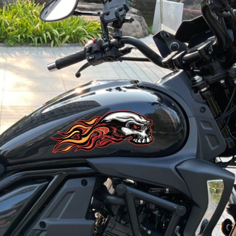 火焰老虎骷髅个性巡航复古骑士油箱水晶车贴TR300耐磨,淘宝优惠券,粉丝福利购,淘宝优惠卷