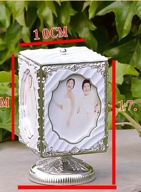 婚纱照毕业创意定制照片音乐盒相框架摆台相册结婚摆件卧室装饰品