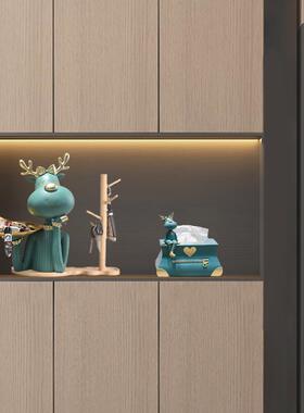 钥匙收纳8040玄盘关件摆托入户轻奢高档鞋客厅乔迁新居礼物柜装饰