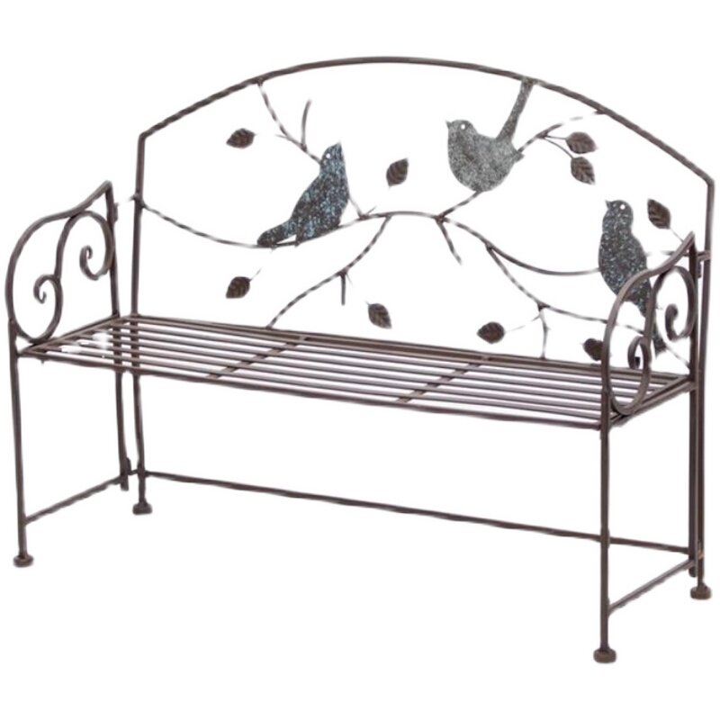 法式乡村做旧复古铁艺儿童花园椅小椅子复古做旧花架花托双人椅,淘宝优惠券,粉丝福利购,淘宝优惠卷