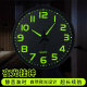 Luminous silent simple quartz wall clock for bedroom and living room