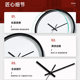Creative fashionable silent perpetual calendar wall clock for living room home use