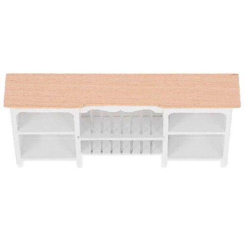 House Rack Mini Cupboard Model Wooden Cabinet Miniature - 图0