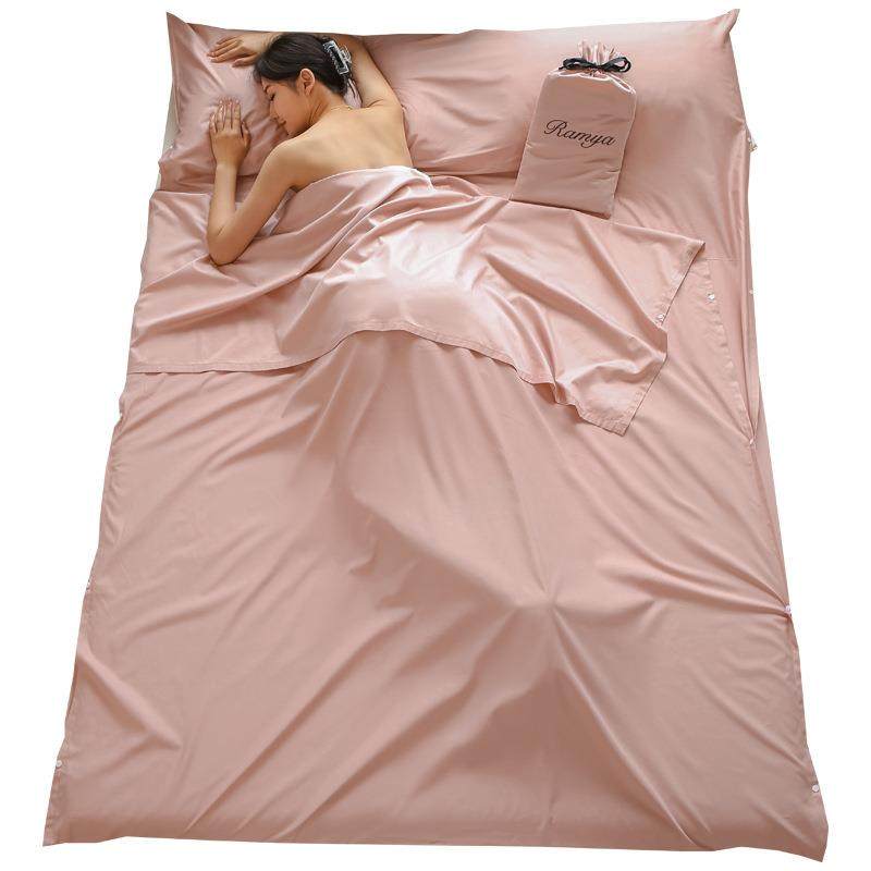 60支睡袋酒店隔脏袋便携式旅行被套火车卧铺床单宿舍用床品轻奢风,淘宝优惠券,粉丝福利购,淘宝优惠卷