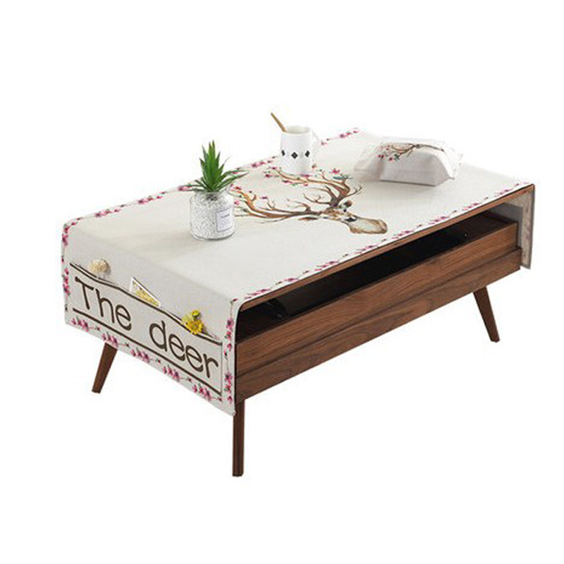 茶几桌布口袋式棉麻布艺防水防烫台布可爱卡通桌电脑书桌盖巾定制,淘宝优惠券,粉丝福利购,淘宝优惠卷