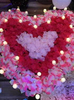100/500PCS Artificial Rose Petals Colorful Romantic Wedding