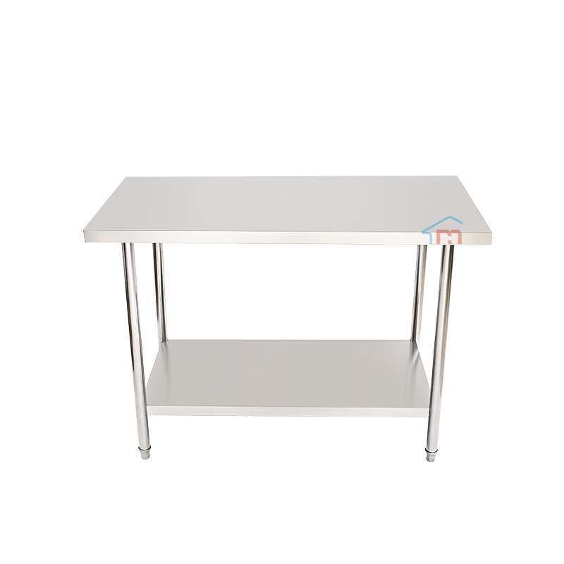 不锈钢工作台带靠背201商业加厚双层厨房操作台拆装式304切菜桌,淘宝优惠券,粉丝福利购,淘宝优惠卷