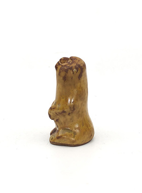 不仁斋薛继业陶瓷雕塑紫陶柴观星猴中式家居雕塑摆件