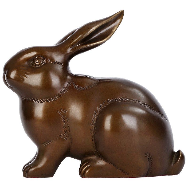 黄铜特大正兔财兔生肖兔家居办公室摆件兔年吉祥物乔迁开业礼品,淘宝优惠券,粉丝福利购,淘宝优惠卷