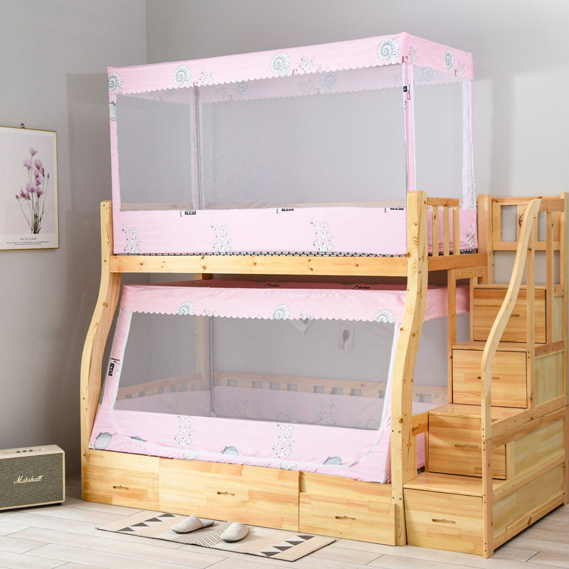 子母床蚊帐1.2m上下铺1.5梯形家用高低床儿童层床1米学生上下床,淘宝优惠券,粉丝福利购,淘宝优惠卷