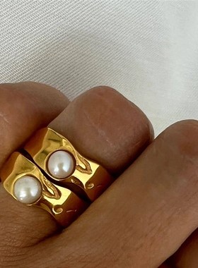 Uworld 18K Gold PVD Plated 316L Stainless Steel Rings Finger