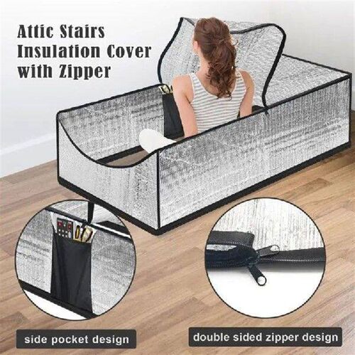 Attic Tent Insulation Cover 54x25x11 Attic Stairway Sealed - 图0