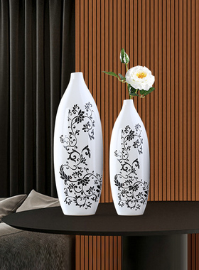 创意陶瓷家居酒柜装饰品摆件现代客厅电视柜花瓶花艺房间工艺礼品