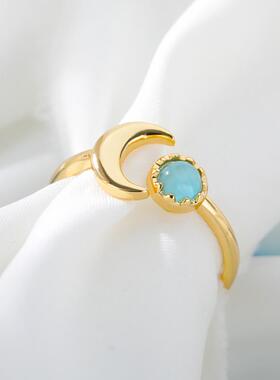 Vintage Heart Zircon Adjustable Rings for Women Stainless St