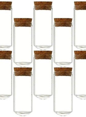 10 Pcs Glass Vials Test Tube Mini Bottle Decorative Bottles