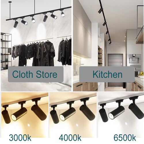 One Set Led Track Light 220v COB Ceiling Spot Light Wall Lam - 图2