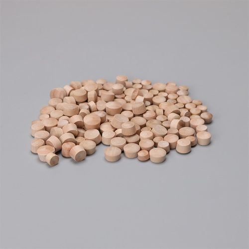 木塞 木装饰帽 荷木螺丝孔塞锥形木粒子楼梯盖帽实木孔塞木盖木扣 - 图1