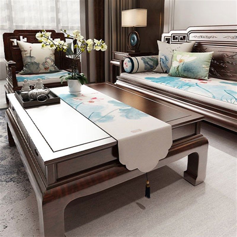 桌旗大师水墨荷花中式茶桌垫布茶席茶几搭巾搭布茶旗亚麻茶台桌布,淘宝优惠券,粉丝福利购,淘宝优惠卷