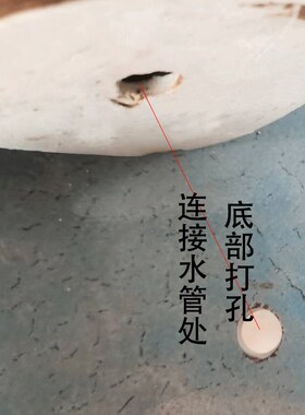 陶瓷鱼缸造景流水摆件过滤器循环增氧古法养鱼鱼盆石槽水池配件假