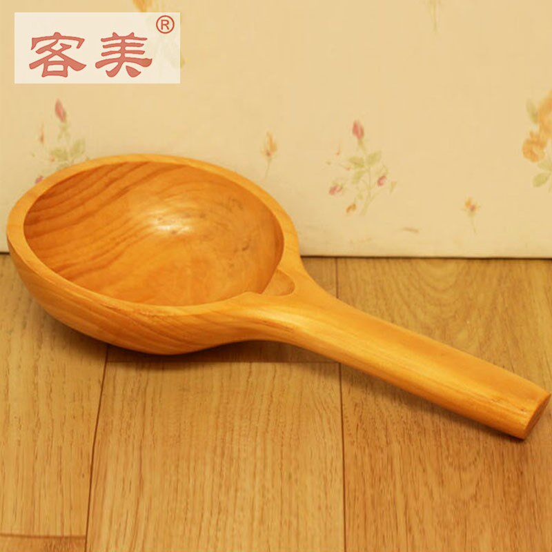实木木勺沐浴桶木质水瓢木瓢水勺子舀水泡澡桶实木质挂篮30*15cm,淘宝优惠券,粉丝福利购,淘宝优惠卷